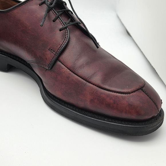 Allen Edmonds Derby‎ Men 9.5 Burgundy Leather Split Toe Made in USA Dress Shoes main image 13